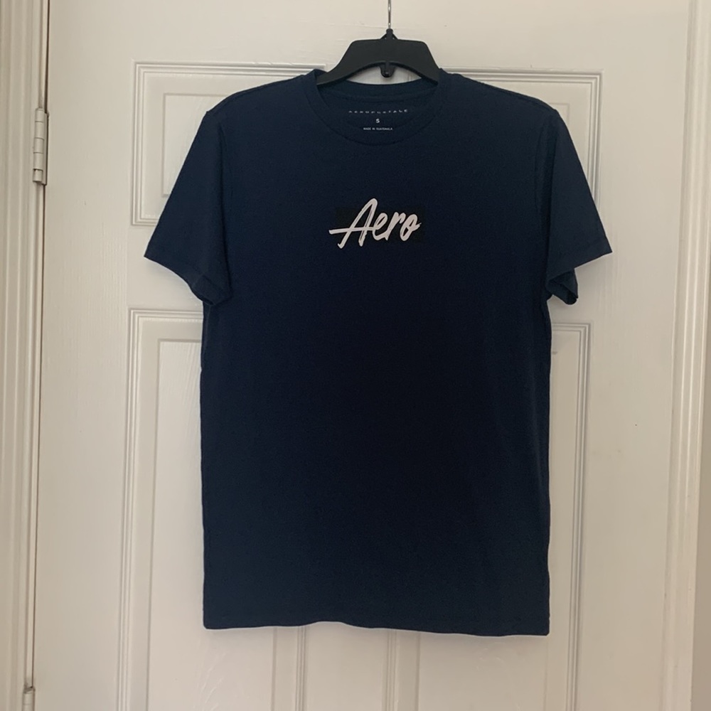 Mens Blue Aeropostale Graphic Tee Shirt - Picture 4 of 5